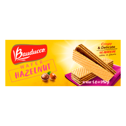 Bauducco Foods Hazelnut Wafers, 5. oz, Case Of 36 Packages