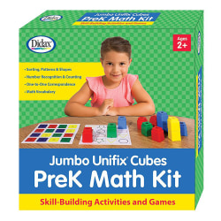 Didax Jumbo Unifix Cubes PreK Math Kit