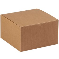 Partners Brand Gift Boxes, 10"L x 10"W x 6"H, 100% Recycled, Kraft, Case Of 50