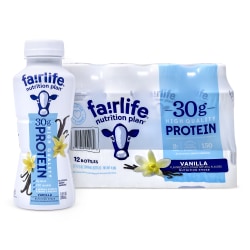 Fairlife Vanilla Nutrition Shakes, 11.5 Oz, Pack Of 12 Shakes