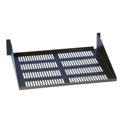 Tripp Lite Rack Enclosure Cantilever Toolless Mount Fixed Shelf 2URM - 2U Rack Height x 19" Rack Width - Rack-mountable - Black - 50 lb Maximum Weight Capacity