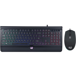 Adesso EasyTouch 137CB - Keyboard and mouse set - backlit - USB - US