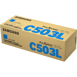 Samsung CLT-C503L High Yield Laser Toner Cartridge - Cyan Pack - 5000 Pages