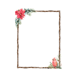 Geo Studios Holiday-Themed Letterhead Paper, 8-1/2" x 11", Poinsettia, Pack Of 70 Papers
