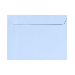 LUX Booklet 9" x 12" Envelopes, Gummed Seal, Baby Blue, Pack Of 50