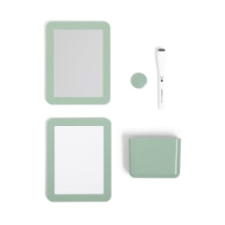 U Brands U-Eco Magnetic Locker Accessory Kit, Sage Green, Kit Of 5 Pieces