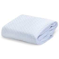 23 Threads Knitted Matelasse Mattress Protector, Ctrl+Z Technology, White, Full XL Extra Deep, Case Of 8