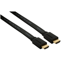 QVS HDMI Cable with Ethernet - 9.84 ft HDMI A/V Cable for Audio/Video Device, TV, Tablet PC - First End: 1 x HDMI Digital Audio/Video - Male - Second End: 1 x HDMI Digital Audio/Video - Male - Shielding - Gold Plated Contact - Black