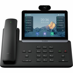 Yealink SIP-T88V Pro IP Phone - Corded/Cordless - Corded/Cordless - Bluetooth, Wi-Fi - 10 Multiple Conferencing - Wall Mountable, Desktop, Stand Mountable - Black - VoIP - 7" LCD - IEEE 802.11 a/b/g/n/ac/ax - 2 x Network (RJ-45) - PoE Ports