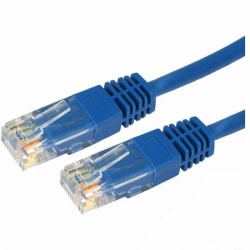4XEM 50FT Cat6 Molded RJ45 UTP Ethernet Patch Cable (Blue) - 50 ft Category 6 Network Cable  - 4XC6PATCH50BL