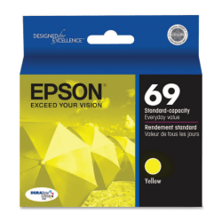 Epson® 69 DuraBrite® Ultra Yellow Ink Cartridge, T069420-S