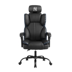 Imperial MLB Champ Ergonomic Faux Leather Computer Gaming Chair, New York Yankees