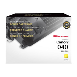 Office Depot® Remanufactured Yellow Toner Cartridge Replacement For Canon 040, OD040Y