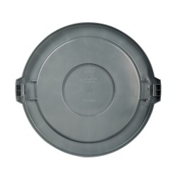 Rubbermaid Commercial 10-gal Brute Container Lid - Plastic - 6 / Carton - Gray