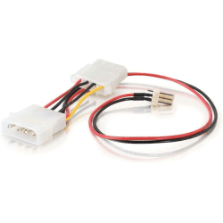 C2G - Power cable - 3 pin internal power (M) to 4 pin internal power - 5.9 in