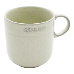 Staub Ceramic Dinnerware 4-Piece Mug Set, 16 Oz, White Truffle