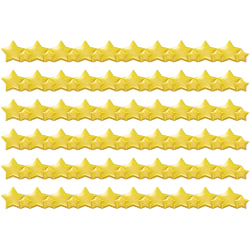 Eureka Extra Wide Deco Trim Packs, 37’ x 3-1/4", Stars, Set Of 6 Packs
