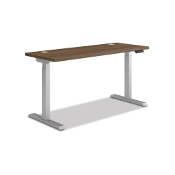 HON Coordinate 58"W Adjustable Height Standing Desk, 3-Stage Base, Pinnacle/Silver