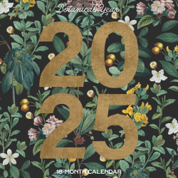 2025 Willow Creek Press Monthly Wall Calendar, 12" x 12", Botanical Year, January To December 2025