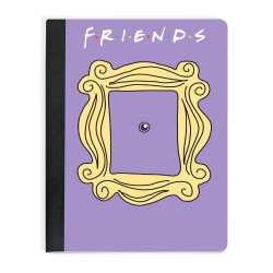 Innovative Designs Licensed Composition Notebook, 7-1/2" x 9-3/4", Single Subject, College Ruled, 100 Sheets, Friends