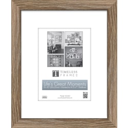 Timeless Frames® LGM Tabletop Picture Frame, 8" x 10" With Mat, Dark Brown