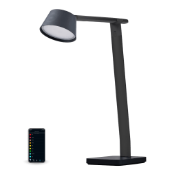 Black+Decker Verve Designer Series Smart LED Desk Lamp With USB Port, 17-3/8"H, Black