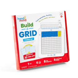 Hand2Mind Build-A-Grids, Student Grid, Set Of 4 Grids, Grade 2 To 8