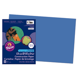 Prang® Construction Paper, 12" x 18", Blue, Pack Of 50
