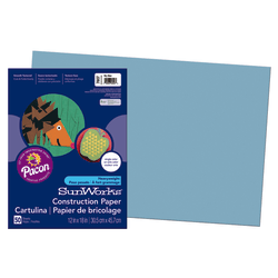 Prang® Construction Paper, 12" x 18", Sky Blue, Pack Of 50