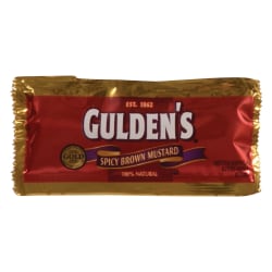 Gulden's Single Serve Spicy Brown Mustard, 0.32 Oz, Case Of 500 Packets