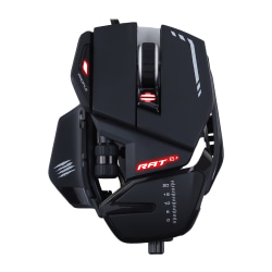 Mad Catz R.A.T. 6+ Corded Optical Gaming Mouse, Full Size, Black, MCZMR04DCINBL