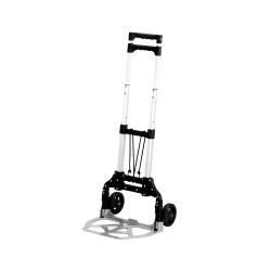 Safco® Stow & Go Cart™ Lightweight Hand Truck, 110 Lb. Capacity, 5" Wheels, Gray