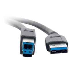 C2G 2m USB 3.0 Cable - USB A to USB B - M/M - USB cable - USB Type A (M) to USB Type B (M) - USB 3.0 - 6.6 ft - black