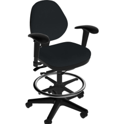 Sitmatic GoodFit Small Scale Low-Back Stool, Black/Black