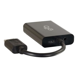 C2G HDMI to VGA + Audio Adapter - HDMI to VGA + Audio Converter - 1080p - Video converter - HDMI - VGA - black