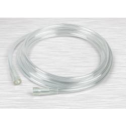 Medline Crush-Resistant Oxygen Tubing, Standard Connector, 14', Clear, Pack Of 50