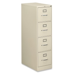 HON® 510 25"D Vertical 4-Drawer File Cabinet, Putty