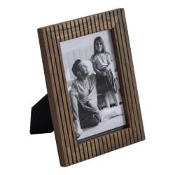 Realspace® Becker Wood Picture Frame, 5-3/4" x 7-3/4", Matted For 4" x 6", Natural