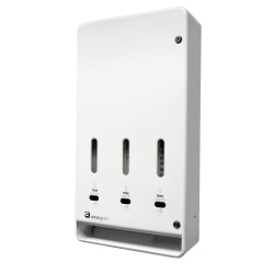 Hospeco Evogen® Tri-Vend High Capacity No-Touch Menstrual Care Product Dispenser, White