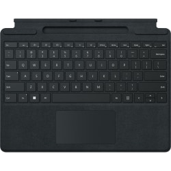 Microsoft Surface Pro Signature Keyboard - Keyboard - with touchpad, accelerometer, Surface Slim Pen 2 storage and charging tray - QWERTY - English - black - commercial - with Slim Pen 2 - for Surface Pro 8, Pro X