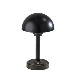 Adesso Ollie 12.5"H Cordless Table Lamp, Black