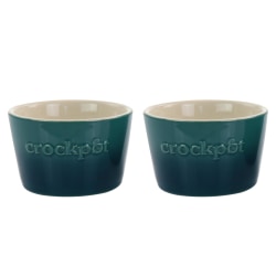Crock-Pot® 2-Piece Stoneware Ramekin Set, 8 Oz, Green