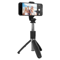 HyperGear SnapShot Wireless Selfie Stick, 7-1/2"H x 1-7/16"W x 1-13/16"L, Black, HPL15437