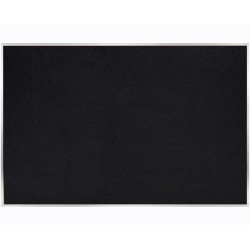 Ghent® Rubber Bulletin Board, 48 1/2" x 60 1/2", 90% Recycled, Black Satin Aluminum Frame