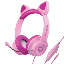 HyperGear Kids' Kombat Kitty Gaming Headset, Pink, 15554