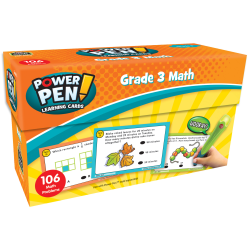 Teacher Created Resources Power Pen Learning Cards: Math Grade 3