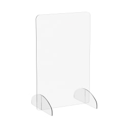 Marco Group Portable Sneeze Guard, 24" x 15", Clear