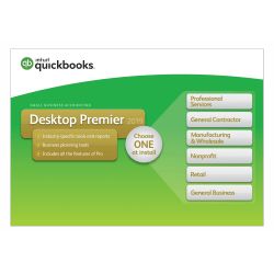 Intuit® QuickBooks® Desktop Premier 2019, Disc