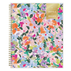 2024-2025 Day Designer Weekly/Monthly Planning Calendar, 8-1/2" x 11", Blurred Spring Frosted, July To June, 144880