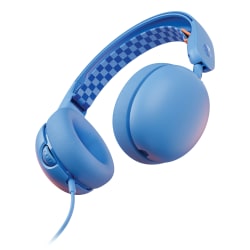 Skullcandy Grom Wired Children's Over-Ear Headphones With Microphone, Surf Blue, SKDS6KAYR740
